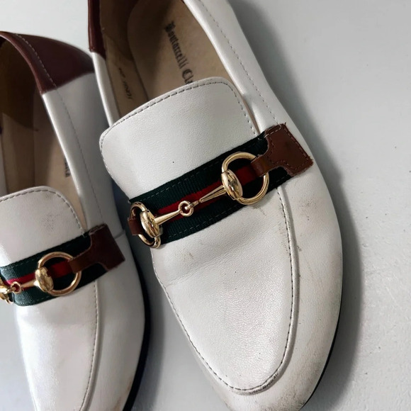 Boutaccelli  white Leather Loafer Size 12.5 (EUR-29) - Picture 4 of 8